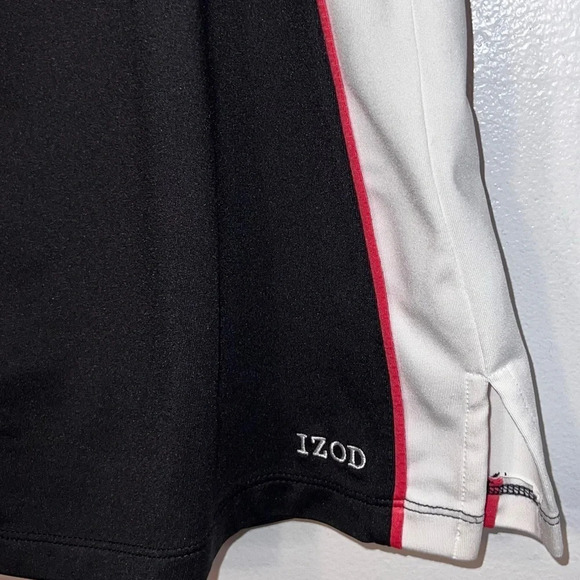 Izod Cool Fit, S, Black/White/Cora, Golf,Tennis Skort, media pocket,logo,stretch - Picture 9 of 9